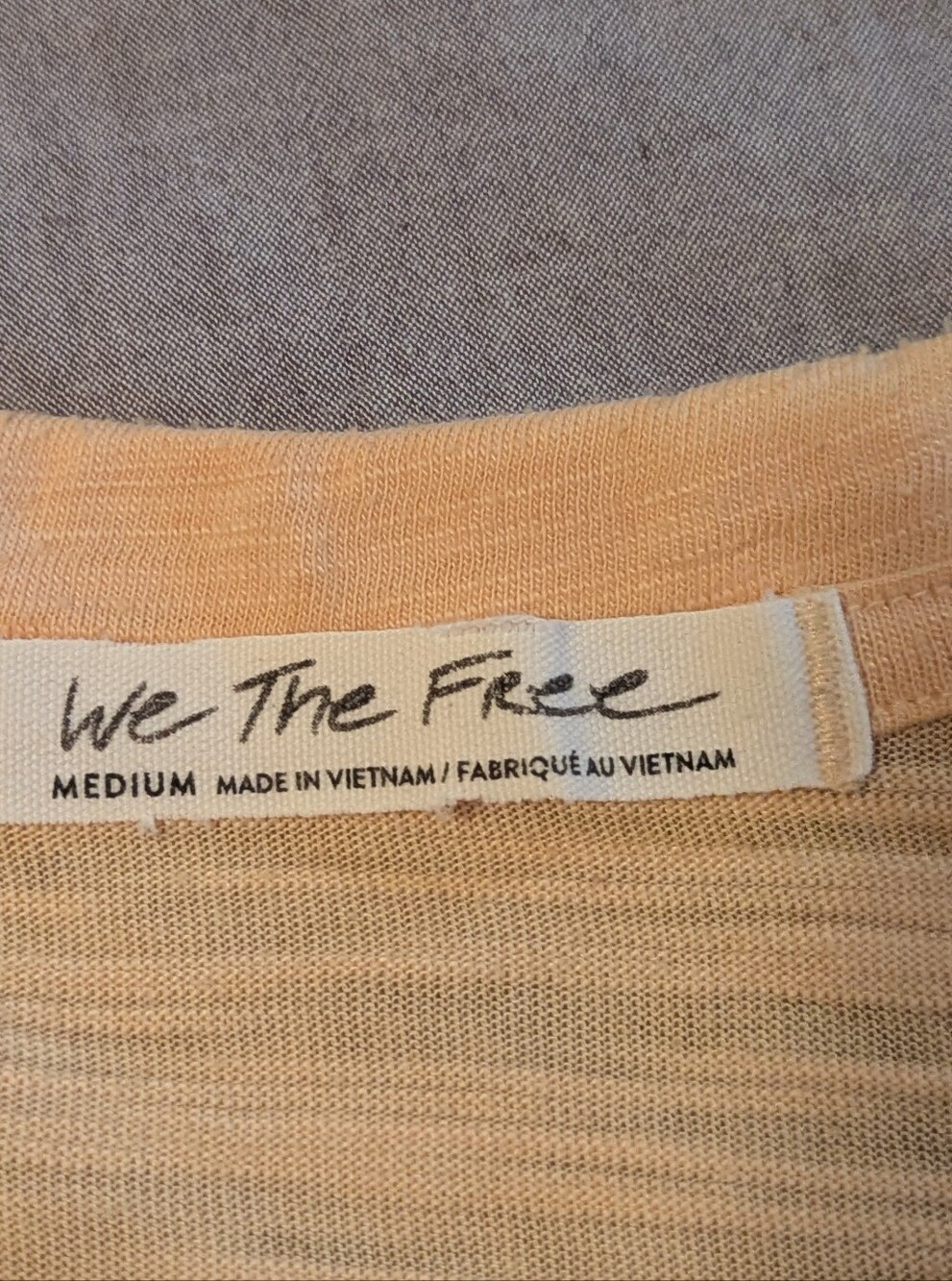 We The Free Lightweight Peach Knit Top